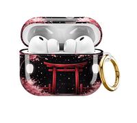 AKMASK Compatible with AirPods Pro 3rd Generation Case (2025), Soft Cute TPU Drop Protective Shockproof Cover AirPods Pro 3 Case Accessories with Gold Keychain for Women Men Beautiful Tree Moon