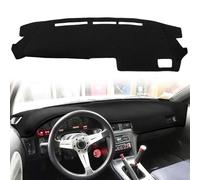 AKMOTOR Dash Cover Mat Custom Fit for Nissan 240SX S13 1989-1994 without Heads-up Display, Dashboard Pad Carpet Protector (Black) K190
