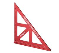 AKNgoes Precision Triangle Square 12inch, Metric & Imperial Scale Framing Square for Precise 90 and 45-Degree Measurement, Woodworking Scriber Protractor, Aluminum Alloy Architect Ruler for Carpenter