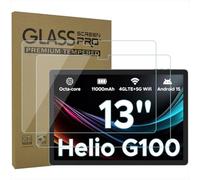 AKNICI 2-Pack Tempered Glass Screen Protector for DOOGEE Tab E3 Pro Tablet 13 inch, Ultra Clear Transparency Anti-Scratch 9H Hardness