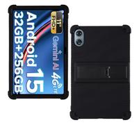 AKNICI Case for DOOGEE Tab G6+ 2025 Newest Android 15 AI Tablet 11 Inch, Soft Silicone Heavy Protective Cover with Adjustable Kickstand for DOOGEE Tab G6+ Tablet 11 Inch, Black