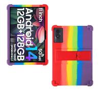 AKNICI Case for DOOGEE U11/DOOGEE U11 Pro/Blackview Tab 90 Wifi/Blackview Tab9Wifi/Blackview Tab 90 Tablet 11 inch, Soft Silicone Protective Cover with Adjustable Kickstand, Rainbow