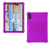 AKNICI Case for UMIDIGI G1 TAB/UMIDIGI G3 Tab Ultra/UMIDIGI G3 Tab/UMIDIGI G2 Tab Tablet 10 Inch, Soft Silicone Protective Cover with Adjustable Kickstand, Purple