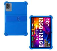 AKNICI Case for Winsing T30W/TABWEE T20/KINGRID T20/VekfulPC T20/AWOW P11/ZENTALITY C-710 P max/ZENTALITY C-710 PRO Tablet 10 Inch, Soft Silicone Protective Cover with Stand, Blue