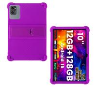 AKNICI Case for Winsing T30W/TABWEE T20/KINGRID T20/VekfulPC T20/AWOW P11/ZENTALITY C-710 P max/ZENTALITY C-710 PRO Tablet 10 Inch, Soft Silicone Protective Cover with Stand, Purple