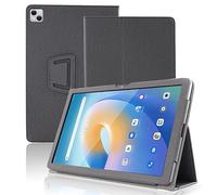 AKNICI Tablet Case for Doogee T10S / Doogee T10 / Doogee T10 Pro Tablet 10 Inch Ultra Thin PU Leather Cover Folding Stand Case Cover Protective Case with Hand Strap Magnet (Black)