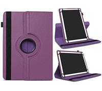 AKNICI Universal 7-8 Inch Tablet Case for Lenovo Tab M7 M8 E7/ASUS Google Nexus 7/HUAWEI MediaPad M5 Lite T3/Acer/Alcatel/Samsung Galaxy Tab A/iPad Mini/iRULU/RCA/Fire 7-8/Haehne/TECLAST, Purple