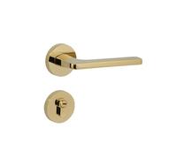 AKNOQNTM Bedroom Door Lock Room Door Lock Bathroom Indoor Mechanical Door Handle Wooden Door Split Lock(D31-S960PVD-SilentLockBody)