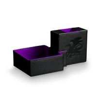 AKO DICE - Foldable Dice Tower and Tray - Portable and Sturdy DND Dice Rolling Tray Tower - PU Leather Dice Case - Great Gift for Dragons and Dungeons, RPG, MTG and Tabletop Gaming - Purple