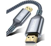 AkoaDa 4K Long HDMI Cable, 18Gbps High Speed HDMI 2.0 Braided Cable, 4K-60Hz HDR, Ultra HD, 2K, 1080P, ARC Compatible with TV, PC, PS5/4/3, Projector, Monitor ect (Grey, 15M)