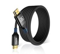 AkoaDa 8K HDMI Cable, 48Gbps Ultra High Speed HDMI 2.1 Cables 8K@60Hz 4K@120Hz, HDCP 2.2&2.3, Compatible with TV, HDTV, PS4, PS5, Laptop ect(Black, 7.5m)