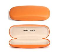 AkoaDa Hard Shell Brushed Glasses Case with Microfiber Cleaning Cloth, Universal Neutral Glasses Case Hard Shell Case, Suitable for Small and Medium Lenses with Enhanced Frame and Lens Protection