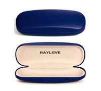 AkoaDa Hard Shell Brushed Glasses Case with Microfiber Cleaning Cloth, Universal Neutral Glasses Case Hard Shell Case, Suitable for Small and Medium Lenses with Enhanced Frame and Lens Protection