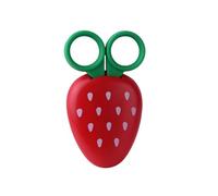 AKOAK 1 Count Paper Scissors, Children's Safety Paper Cuttings Scissors, Creative Fruit Scissors and Refrigerator Magnets are the Home Decorations for Students/Children (Strawberry)