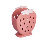 AKOAK 1 Pack Strawberry Chopsticks Stand, Cutlery Storage Box, Suitable for Storing Spoons, Chopsticks, Spoons, Knives and Other Kitchen Utensils (Date Red)