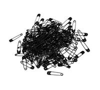 AKOAK 1000 Pack Safety Pins Exquisite 19mm Black Tone Metal Clothing Accessories Trimming Fastening Tool Findings Small Metallic Clip Buttons Fastener Tool Accessories