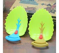AKOAK 2 Pcs/Pack Safe Baby Faucet Extenders Natural Leaves Design Faucet Handle Extensions Sink Handle Extenders for Babies,Toddlers,Kids and Children（Brown and Blue）