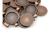 AKOAK 20 Pcs 30 mm Round Frame Pendant Tray, Alloy Pendant Tray, Round Blank Frame Charm DIY Pendant Making Accessories for Making DIY Photo Pendants, alloy, alloy