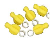 AKOAK 5 Pcs Pacifier Brush High Density Straw Sponge Pacifier Brush 360 Degrees no Dead Corner Cleaning Brush Multifunctional Cleaning Brush Tools