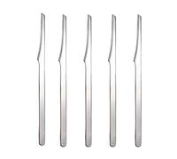 AKOAK 5 Pcs Stainless Steel Scraper Multifunctional Professional Pedicure Tools to Remove Dead Skin Callus Knife Scraping Pedicure Tools