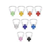 AKOAK 9 Pcs/Set Silicone Swimming Nose Clip for Adults and Children, Surf Nose Stuff, Reusable, Suitable for Swimming and Training, Prevent Water from Entering The Nose and Protect The Nasal Cavity