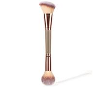 AKOAK Foundation Brush, Double Head Contour Brush, Kabuki Foundation Brush for Mixing Liquid Powder, Polishing, Blending, Concealer, Blush Brush -Pack of 1