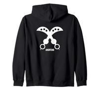 AKOFENA legitimate state authority Gyaman Adinkra Zip Hoodie