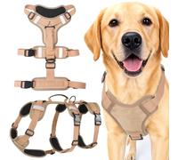 AKOFIC Dog Harness for Medium and Large Dogs, Reflective Escape Proof Dog Harnesses with Handle, Breathable Adjustable Soft Padded Pet Vest Harness for Dogs Training, Walking & Hiking