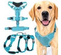 AKOFIC Dog Harness for Medium and Large Dogs, Reflective Escape Proof Dog Harnesses with Handle, Breathable Adjustable Soft Padded Pet Vest Harness for Dogs Training, Walking & Hiking