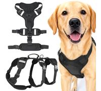 AKOFIC Dog Harness for Medium and Large Dogs, Reflective Escape Proof Dog Harnesses with Handle, Breathable Adjustable Soft Padded Pet Vest Harness for Dogs Training, Walking & Hiking