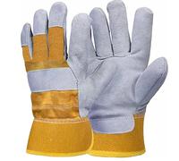AKOFIC Heavy Duty Gardening Gloves for Men & Women - Thorn, Bramble & Cactus Proof Glove with Puncture Resistant Cowhide Leather - Large Non-Slip Work Safety Gloves for Weeding, Pruning & Welding