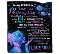 Akoigun 12 Year Old Girl Birthday Gift - Throw Blanket 60"X50" for Daughter, 12th Birthday Decorations