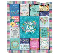 Akoigun 13 Year Old Girl Birthday Gifts, Gifts for 13 Year Old Girl, 13th Birthday Gifts for Teen Girls, 13 Year Old Girl Gifts Ideas, 13th Birthday Decorations for Girls Throw Blanket 60"X50"