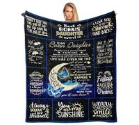 Akoigun Bonus Daughter Gift - Birthday Blanket, 50"X60" Throw Blanket