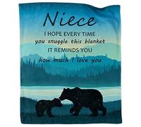 Akoigun Niece Gift from Auntie - Ultra-Soft Cozy Flannel Throw Blanket, 50"x60"