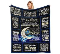 Akoigun Niece Gifts from Auntie, Gifts for Niece Blanket, Niece Birthday Gifts for Niece from Aunt, Niece Gifts from Aunt, Graduation Gifts for Niece, Niece Gifts Throw Blanket 50"X60"