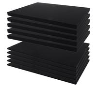 AKOLAFE 10 Pack Tool Box Foam 400x300mm Foam Insert Toolbox High Density Square Foams Pre Cube Packing Foam Sheet for Tool Box Organisation, Packing, DIY, 25mm+10mm Thcik