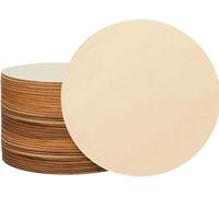 AKOLAFE 30PCS Wooden Circles for Craft 20cm Unfinished Wood Slices Craft Blanks 3mm Thick Round 8 Inch Wooden Discs Plaques for Crafts, Door Hanger, Painting, Decorations