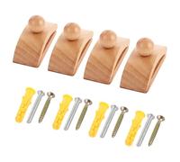 AKOLAFE 4 Pack Tapestry Hangers Wall Hanging Clips Wooden Tapestry Hangers, Wall Clips Quilt Hangers Wooden Blanket Clips