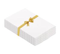 AKOLAFE 50 Sheets Watercolour Paper 300gsm Handmade White Textured Paper 4x6 Inch Cotton Papers with Deckled Edge Craft Papers for Watercolors, Cards, Wedding Invitations, Crafts, 10x15CM