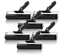 AKOLAFE Rubber Roller Set of 6, Rubber Brayer Rollers for Crafts Paint Ink Roller Tool with 15cm Handle for Printing, Stamping, Scrapbooks and Screen Print Making