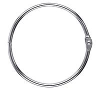 AKONEGE 3 Inch Loose Leaf Binder Rings, Extra Large Office Book Rings, Nickel Plated Steel Binder Rings, Keychain Key Rings, Metal Book Rings, Silver, for School, Home, Office-12 Pack