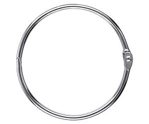AKONEGE 12 Pack Large Binder Rings 76 mm/3 Inch Metal Book Rings, Loose Leaf Binder Rings for Flash Cards Index Cards and Notebook Paper, Silver Big Key Rings Binding Rings School, Home, Office