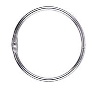 AKONEGE 25 Pack Large Binder Rings 50 mm/2 Inch Metal Book Rings, Loose Leaf Binder Rings for Flash Cards Index Cards and Notebook Paper, Silver Big Key Rings Binding Rings School, Home, Office