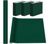 AKONEGE Book Cloth for Book Binding 89x41cm Fabric Surface and Paper Backed Bookcover, Easy to Use, Fabric Materials Bookcloth Bookbinding Supplies for Scrapbooking Album DIY Crafts, Dark Green