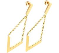 AKOOSY 1 Pair Geometric Dangle Earrings for Women Chic Diamond Shaped Chain Lightweight and Comfortable for Everyday Wear and Special Occasions