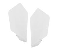 AKOOSY 1 Pair Motorbike Side Spoiler Wing Stylish Motorcycle Fin Unique Shape White Abs Wind Resistance Wear-resistant for Motorcycle Exterior Styling