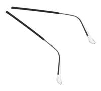 AKOOSY 1 Pair Universal Replacement Glasses Temple Arms for Eyeglasses, Metal and Resin Material Proper Length, Easy to Install Eyeglasses Leg Parts Suitable for Near-sighted Users