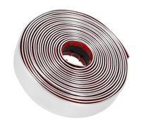AKOOSY 1 Roll Self Adhesive Baseboard Trim PVC Flexible Peel and Stick Molding Strip for Wall Edge, Versatile Home Decoration, Stylish Silver Modern Design for Wall and Home Decoration