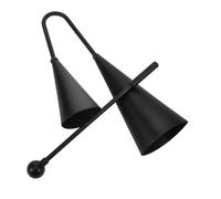 AKOOSY 1 Set Double Trumpet Cowbell Percussion Instrument Two Tone Bell for Easy to Use Metal Cowbells for Music and Rhythm Development